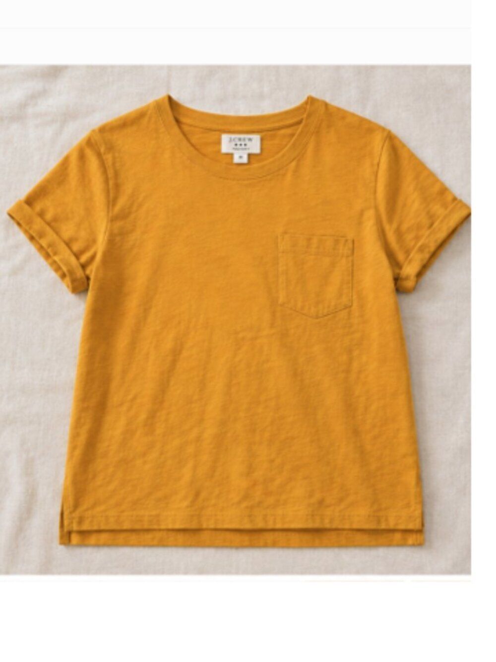 j.Crew Factory Women’s Pocket Cuffed Sleeve Tee | New - Size M - NWT